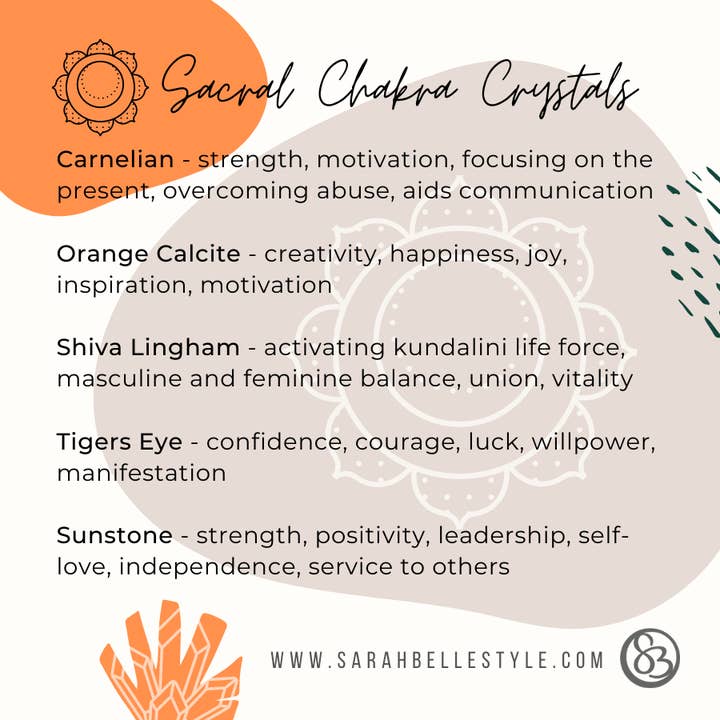 Sarah Belle - Wholesale Spiritual stone/crystal - Sacral Chakra Crystals3