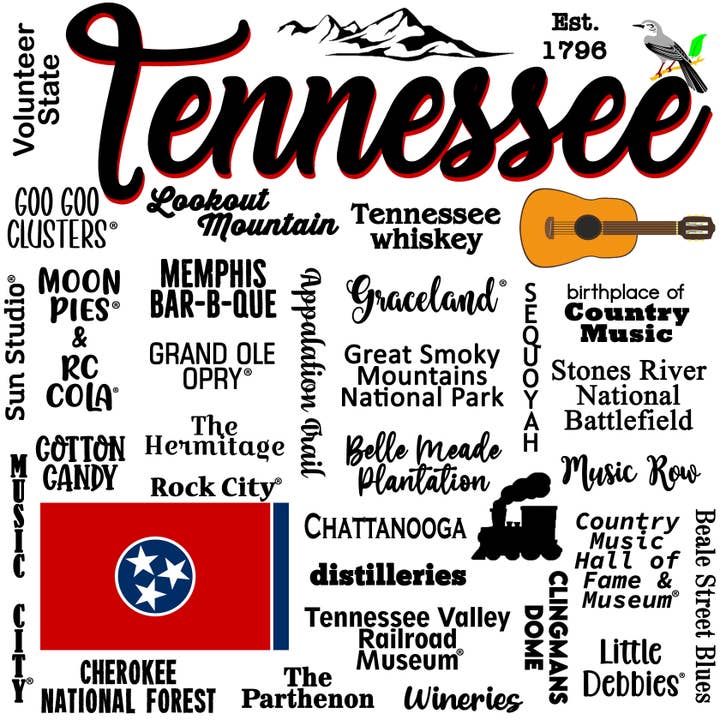 Torchon de cuisine Tennessee Souvenir Home-Decor pour la vente par Distinctive Design Wholesale