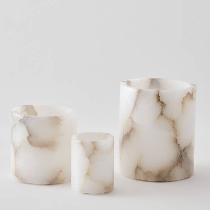 Tell Me More - Wholesale Candle Holder - Alabaster candle holder2
