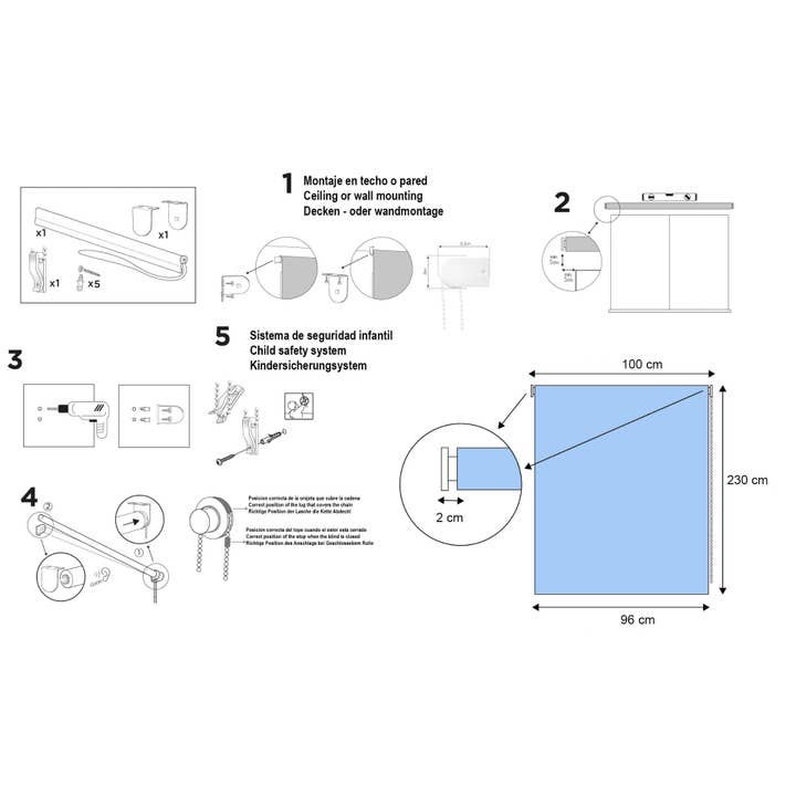 Blank Aral Smooth Translucent Roller Blind for wholesale on Faire3