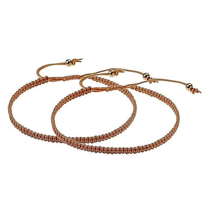 Diacly - Wholesale Woven/Braided Bracelet - 12pk Basic Thin Adjustable String Knot Bracelet