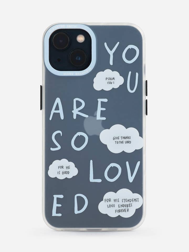 Blue You Are So Loved Frosted Phone Case for wholesale by Elevated Faith