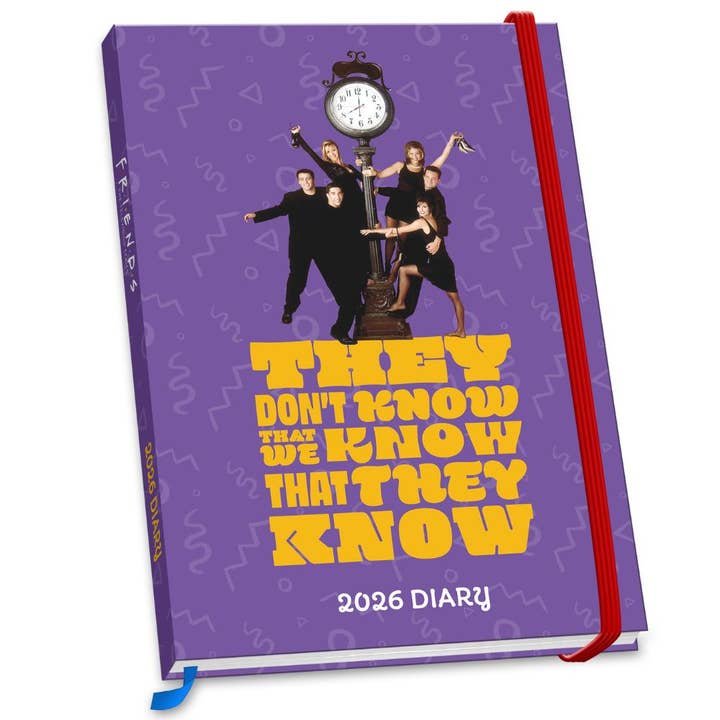 FRIENDS 2026 A5 DIARY for wholesale by Danilo Promotions Ltd