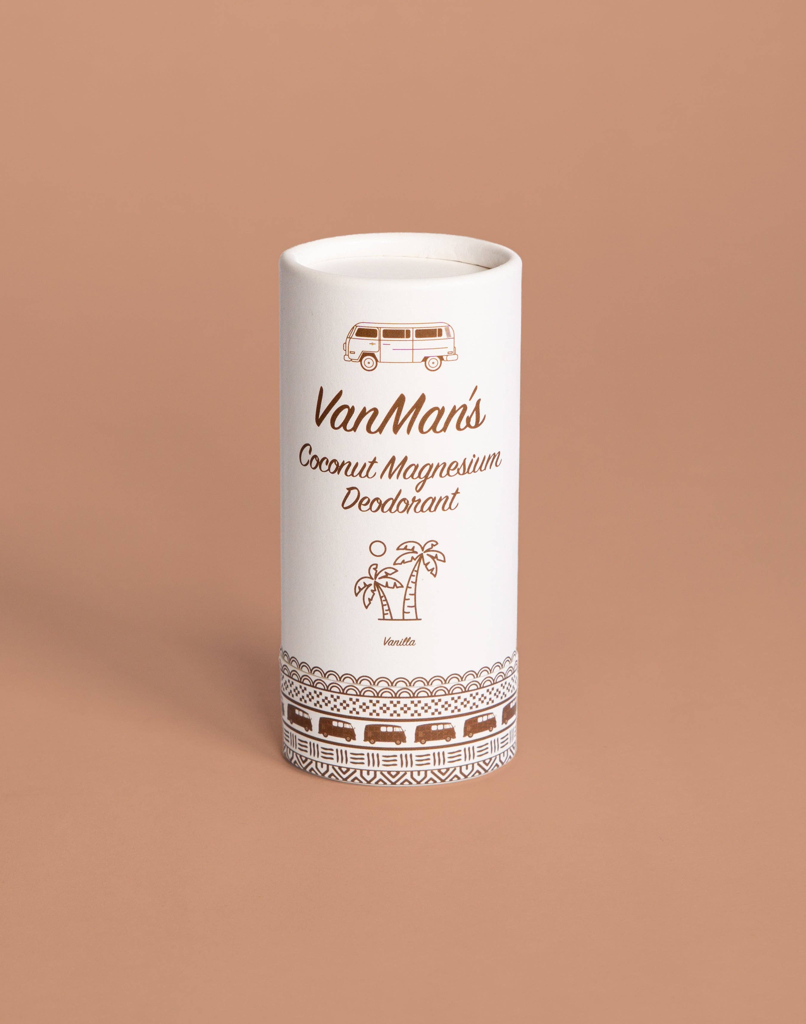 The VanMan Company - Wholesale Deodorant - Men's - *New* VanMan's Vanilla Magnesium Deodorant - 2 oz