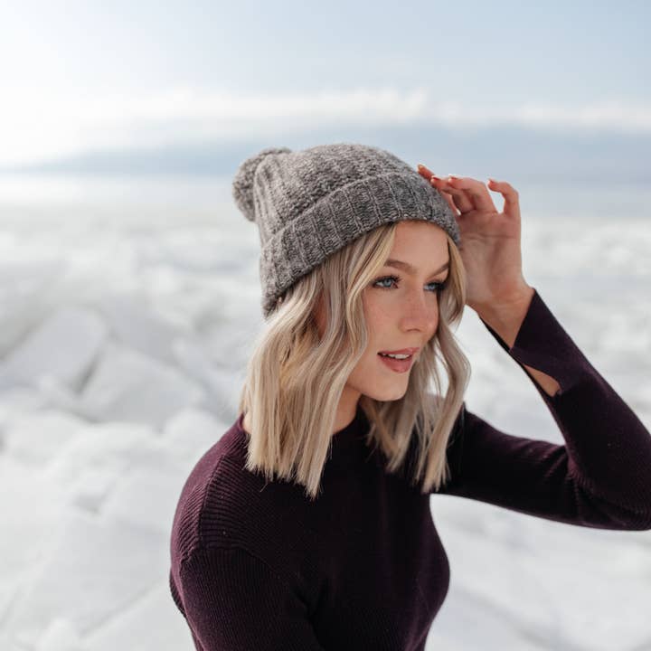 Alpaca Beanie – Charcoal Grey for wholesale by Cocún