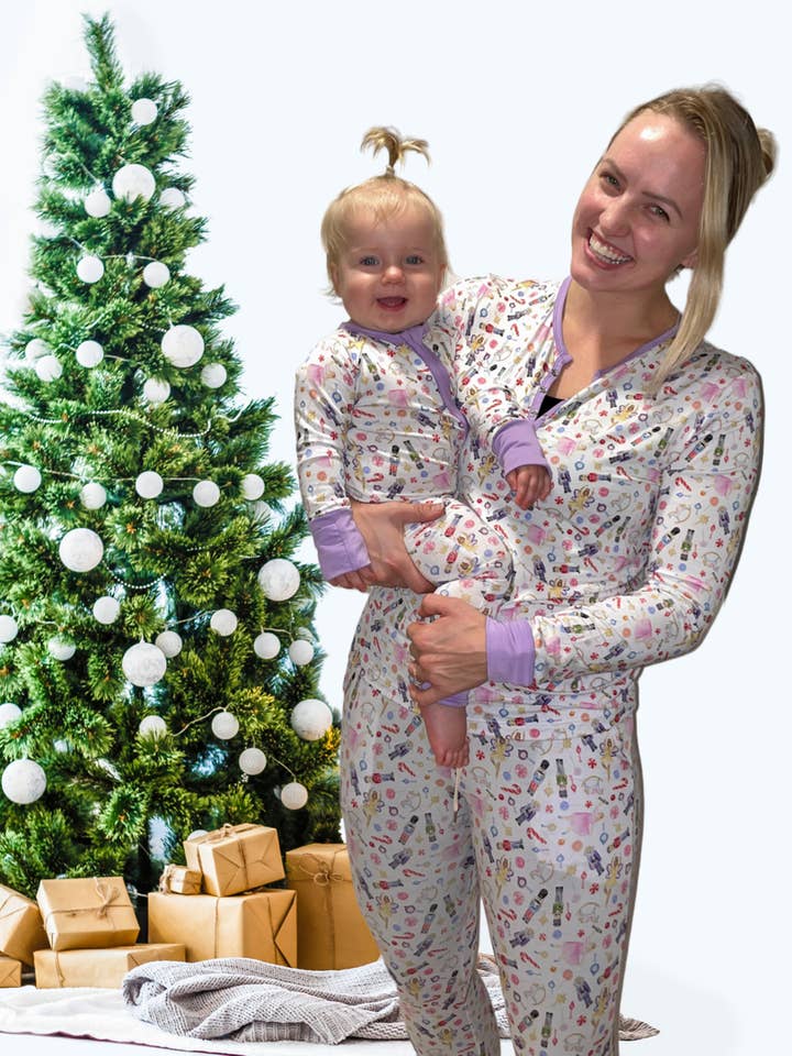 Christmas Women’s Bamboo Lounge Set for wholesale by Bond Embrace Nourish,LLC
