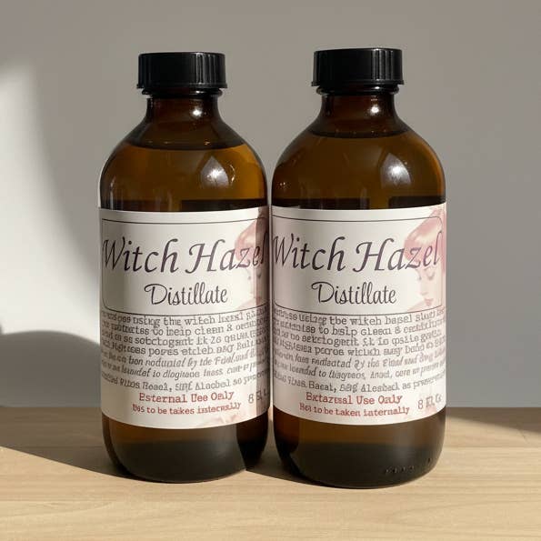 Witch Hazel Distillate – Small Batch, Home Brewed Botanical Astringent for wholesale by Smittys Little Farm