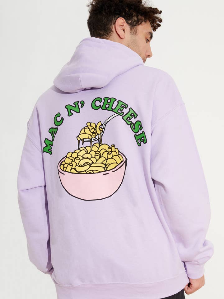 FELPA CON CAPPUCCIO MAC N CHEESE per la vendita all'ingrosso da parte di New Love Club