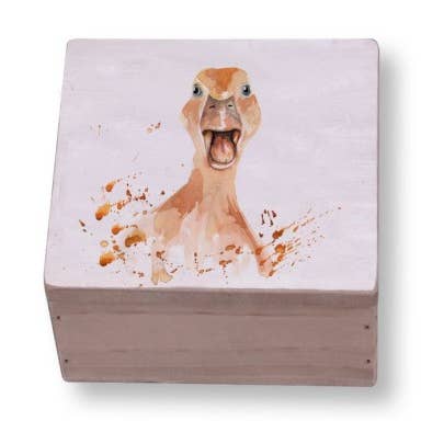 Meg Hawkins Duckling Box, 9cm for wholesale by Nauticalia