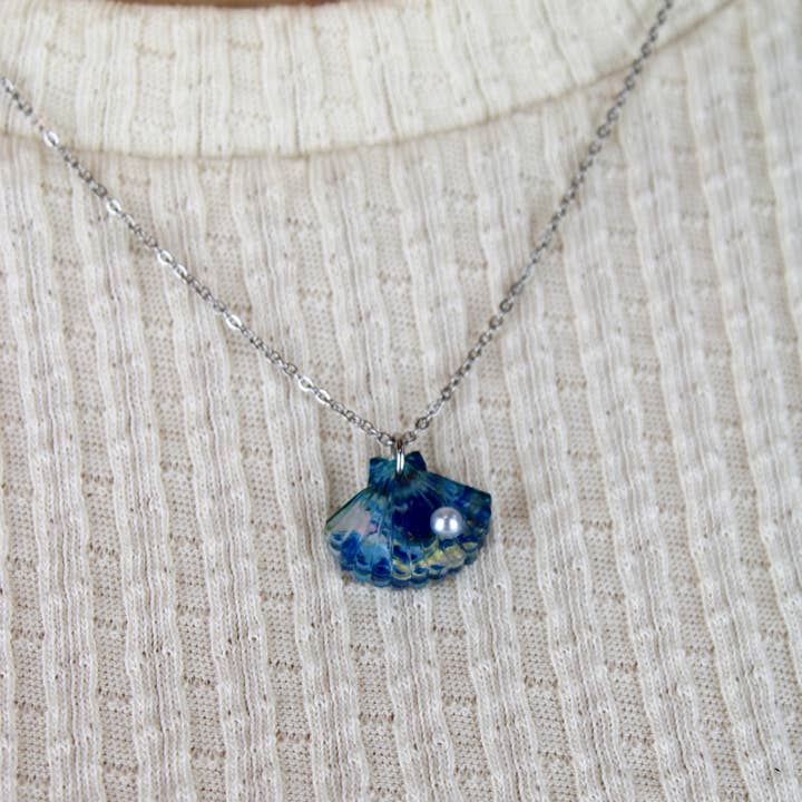 Hot Pearl Sommarhalsband (Blå Abalone) för wholesale av Sour Cherry