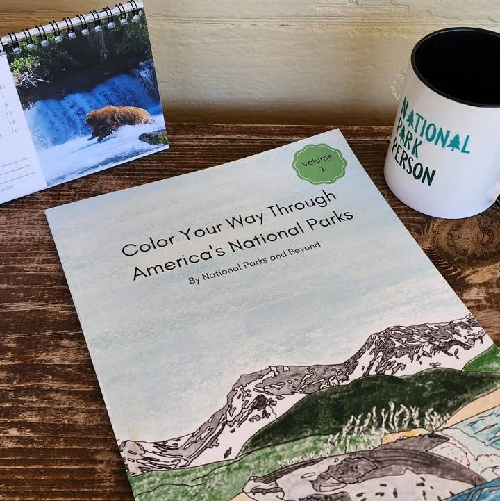 National Parks and Beyond - Wholesale Coloring & Activity Book - Adult - Color Your Way through the National Parks, Coloring book0