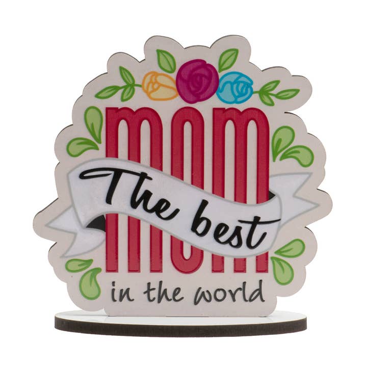 TAARTTOPPER „DE BESTE MOEDER TER WERELD” 12X11,5CM voor wholesale door dekora