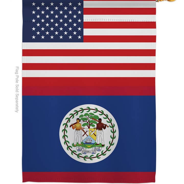 Two Group Flag Co - Wholesale Flag - Belize US Friendship Regional Nationality USA Decor Flag1