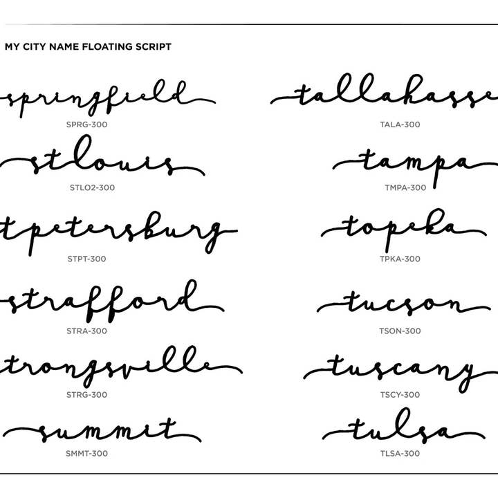 Grainwell - Wholesale Wall Accent - State Name Floating Script7