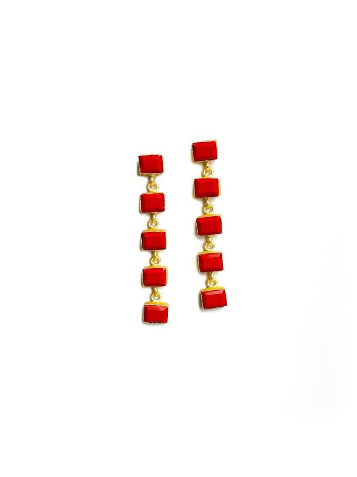 Raza | Game Day - Handcrafted Dangle Earrings for wholesale by Betsy Pittard Design LLC