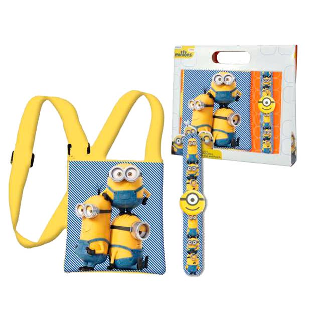 Mastoys, S.L. - Wholesale Toy Set - Kids - Minions Gift Set (shoulder strap plus bracelet) - 93157