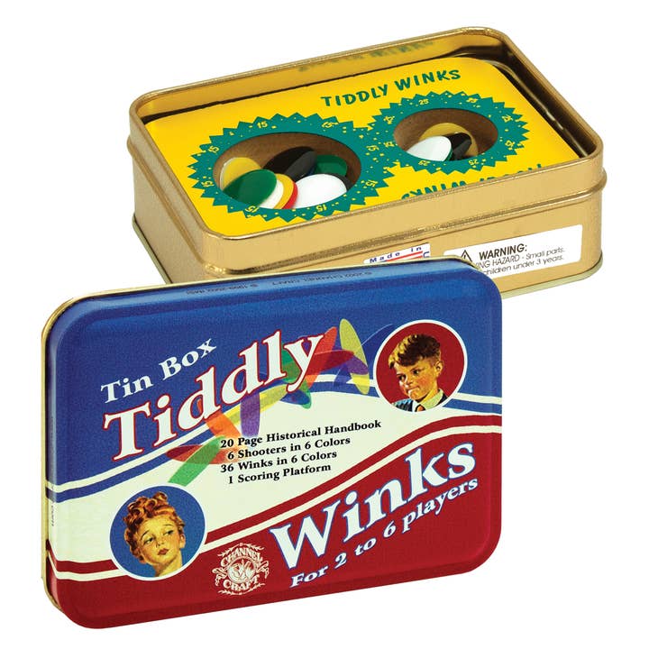Channel Craft - Wholesale Board Game - Tiddly Winks in a Classic Toy Tin