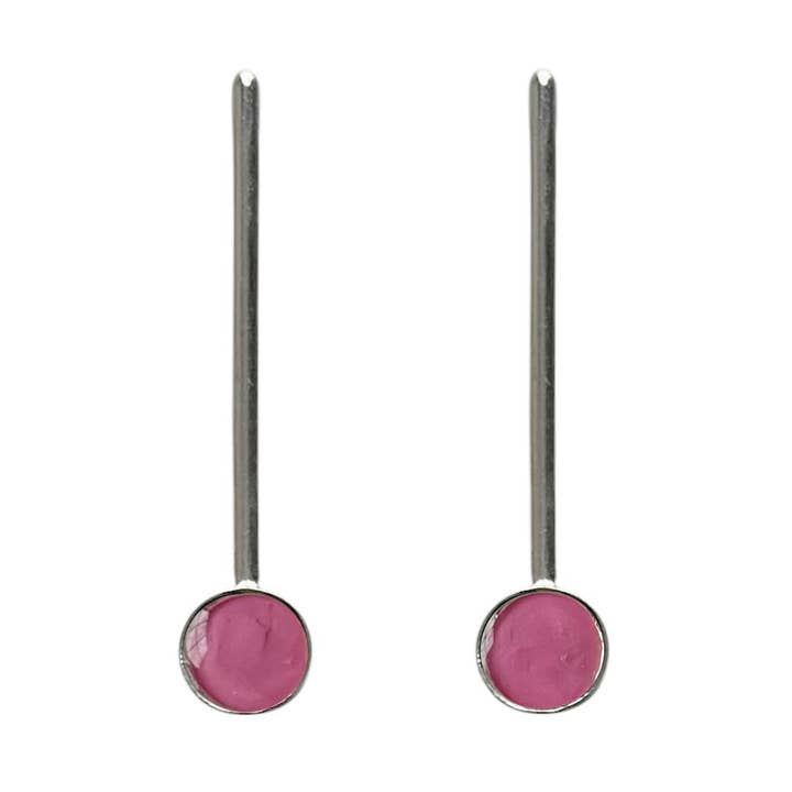 Orecchini pendenti in tormalina rosa per la vendita all'ingrosso da parte di sable jewelry