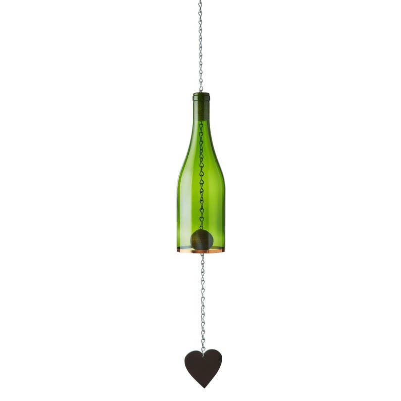 Blue Ridge Mountain Gifts - Wholesale Wind Chime - Wind Chimes Made From Glass Wine Bottles with Copper Trim7