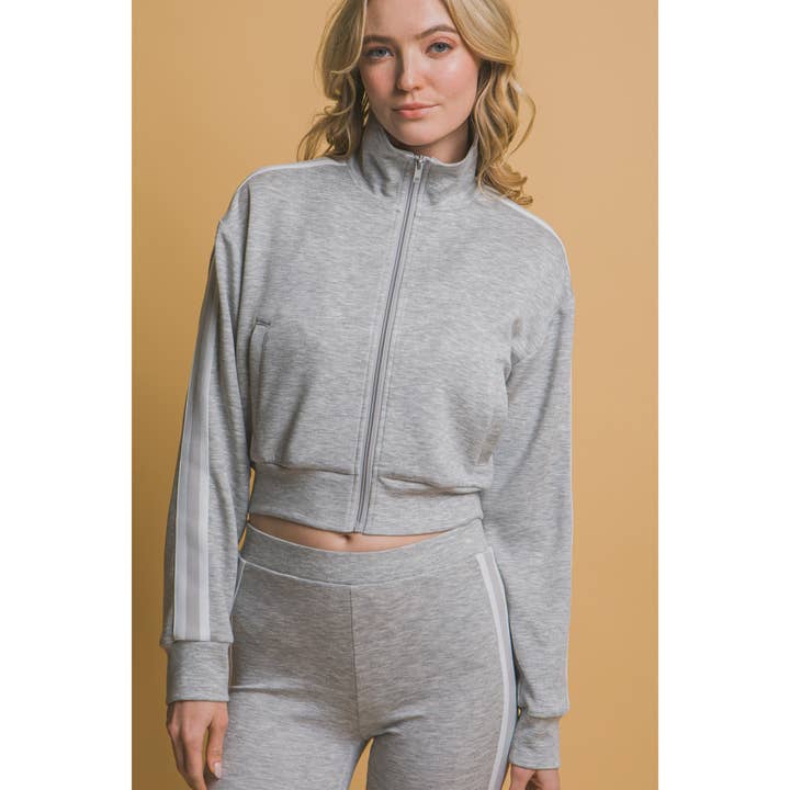 HiteJeans - Wholesale Jacket - Women's - Side Stripe Mock Jacket with Side Pockets8