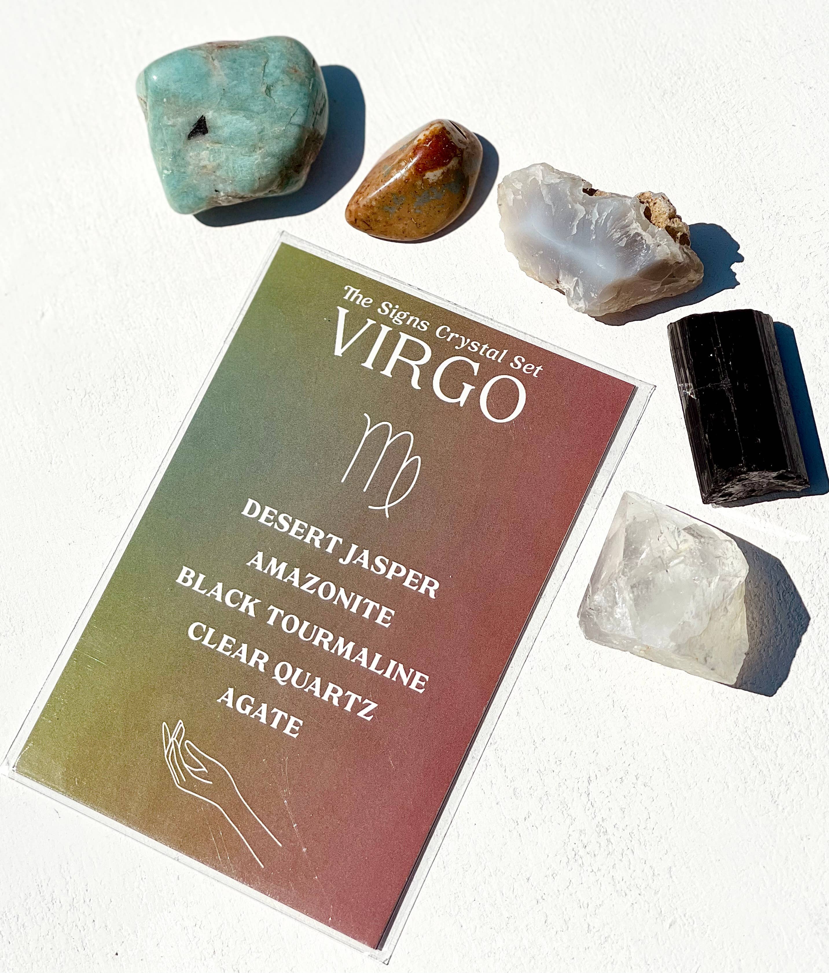 Charley Taylor Art - Wholesale Spiritual Stone/Crystal - Virgo Zodiac Crystal Set8