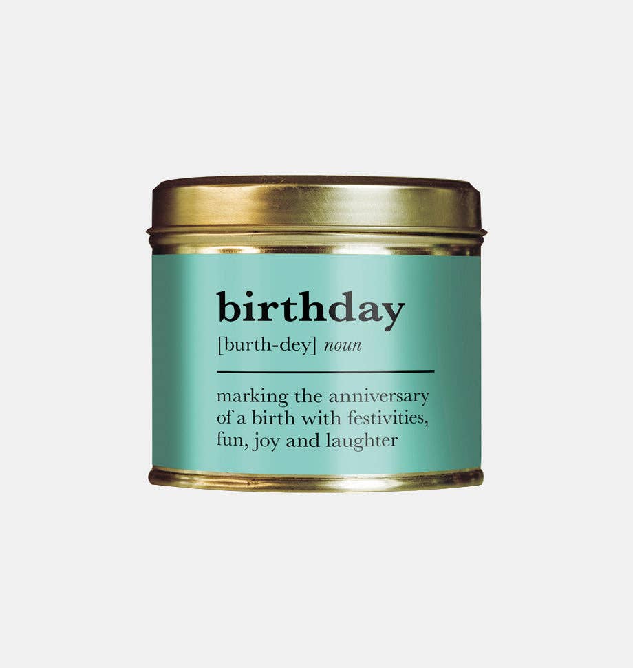 Shearer Candles – wholesale Travel candles – Birthday Definition Large Scented Tin Candle0