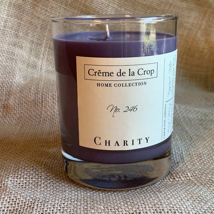 Candela alla soia - Charity (Nag Champa) per la vendita all'ingrosso da parte di Creme de la Crop, Inc.