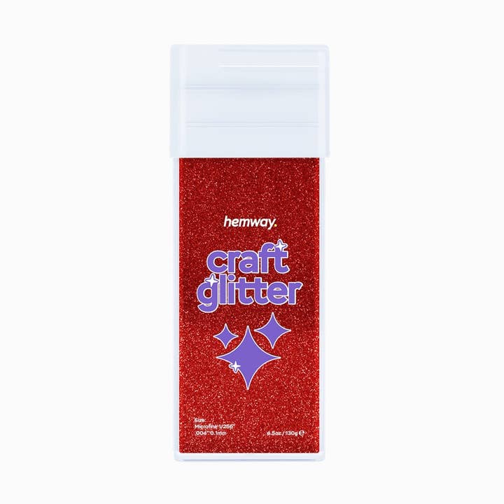 Craft Glitter Shaker Red 110g for wholesale by Hemway