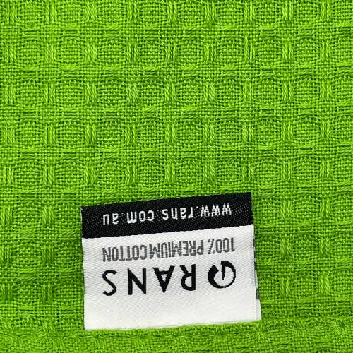 Rans - Wholesale Tea towel - RANS London Waffle Tea Towels | Lime Green | Set of 3
