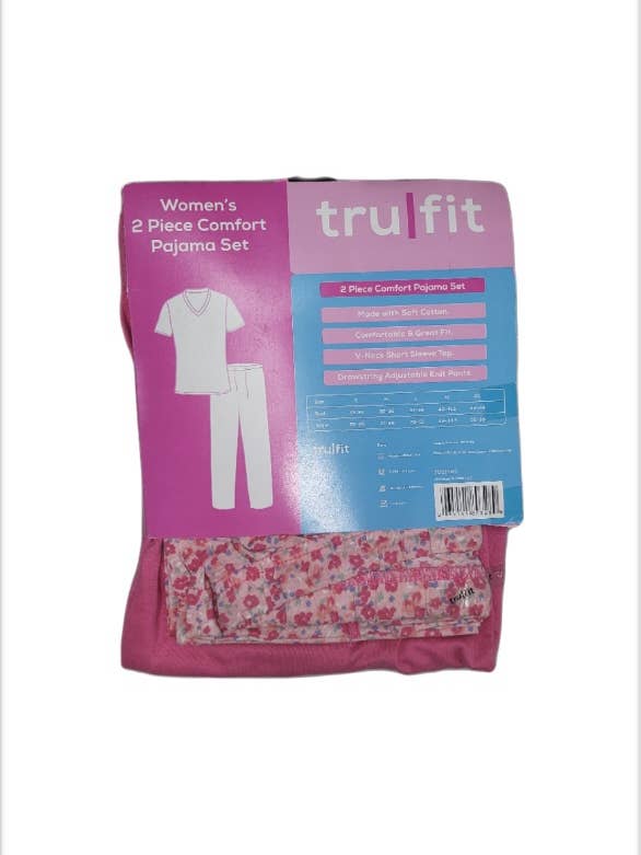 Hands On – wholesale Sleepwear set – Women's – Tru Fit Women's 2-Piece Comfort Pajama Set