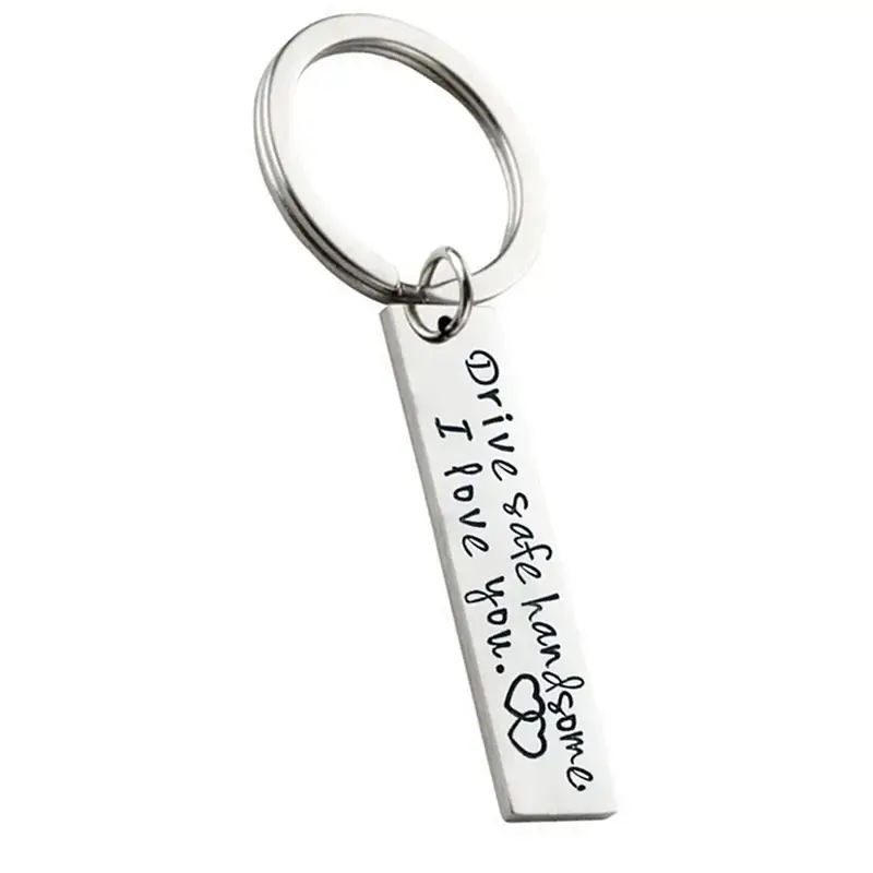 Magnifique Hearts - Wholesale Keychain - Unisex - Heartfelt 'Drive Safe Handsome' Keychain - Gift for couples1