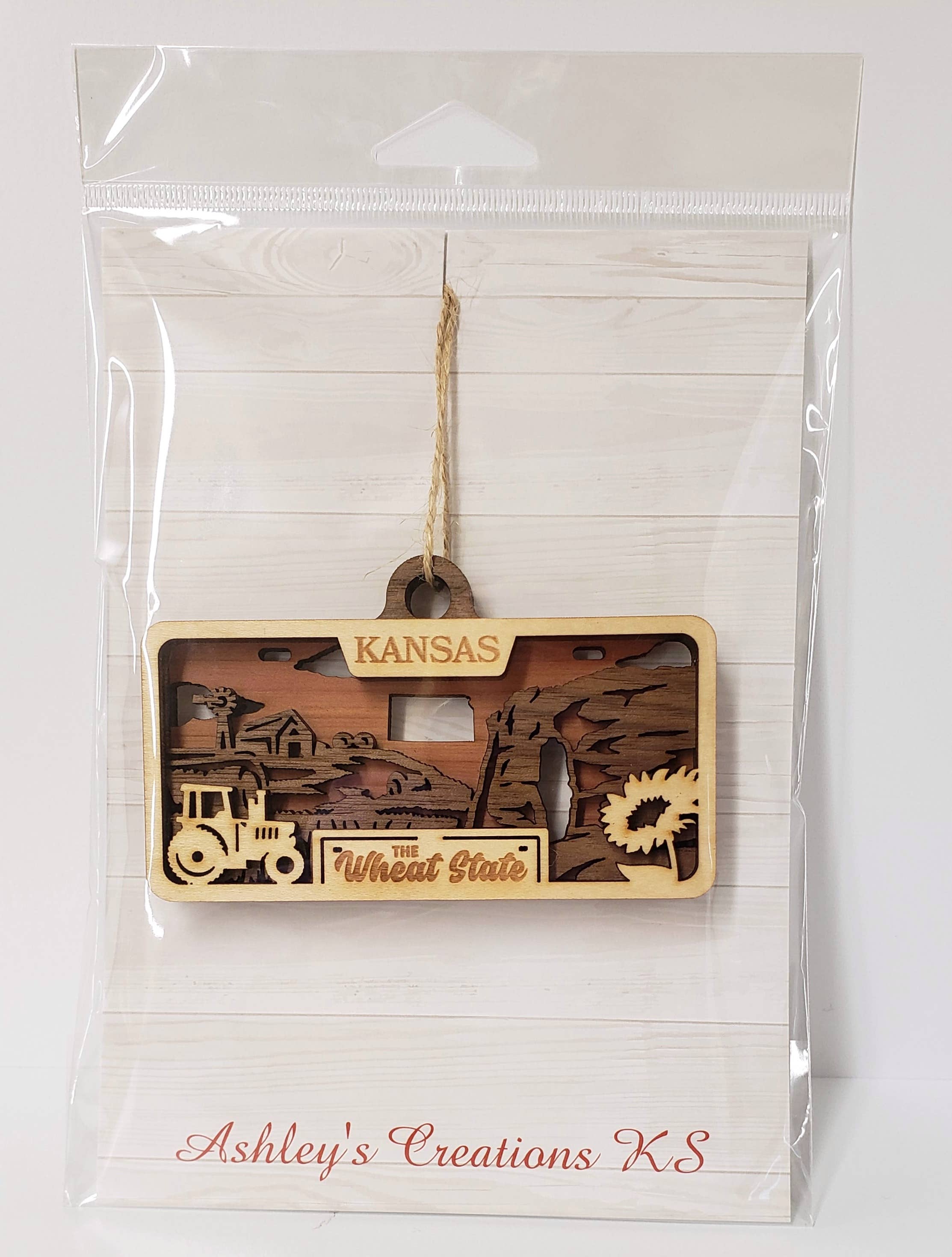 Ashley's Creations KS - Wholesale Ornament - West Virginia State License Plate Ornament3