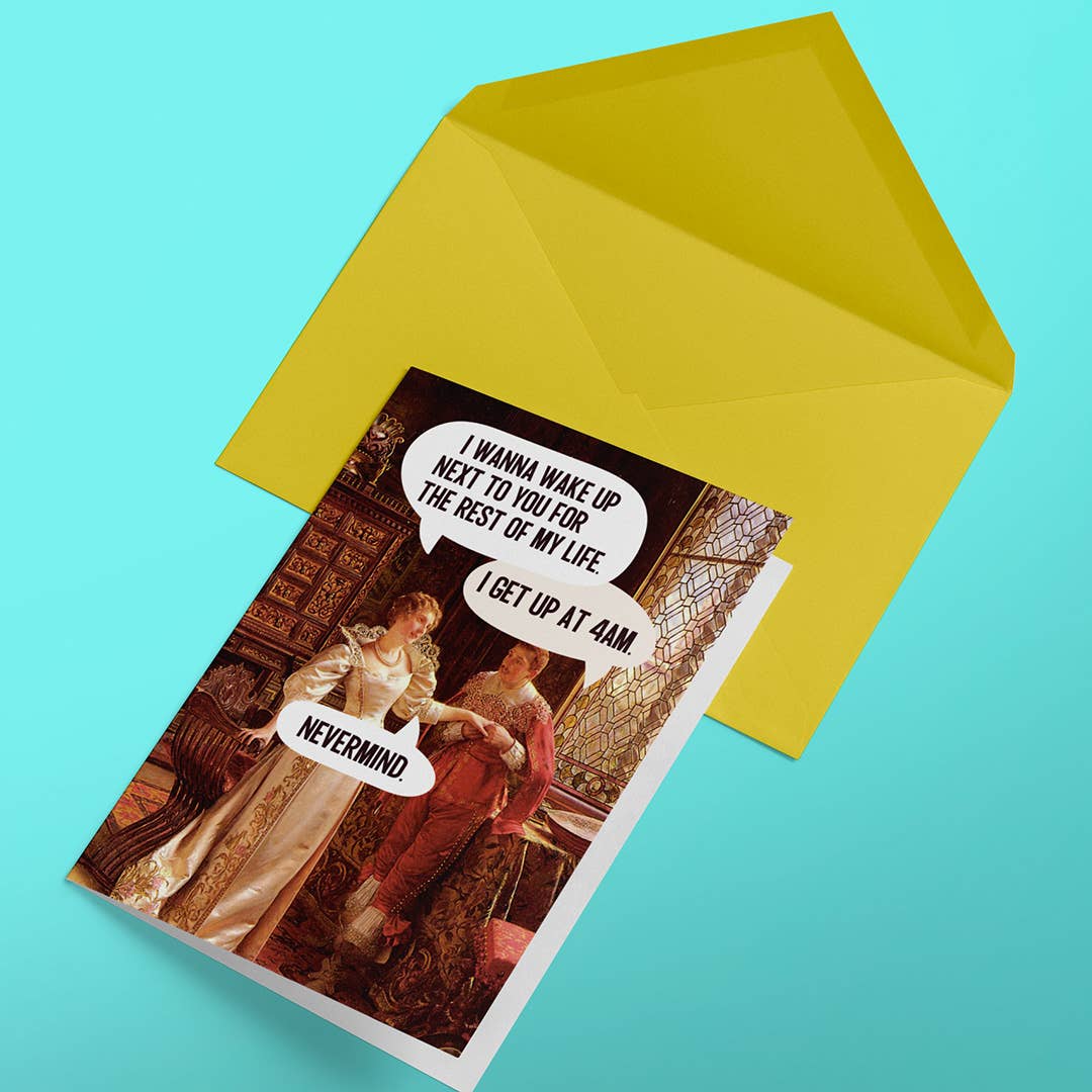 Squirrel Friend Gifts – wholesale Årsdagskort – Vakna med dig - Sarkastiskt jubileumskort3