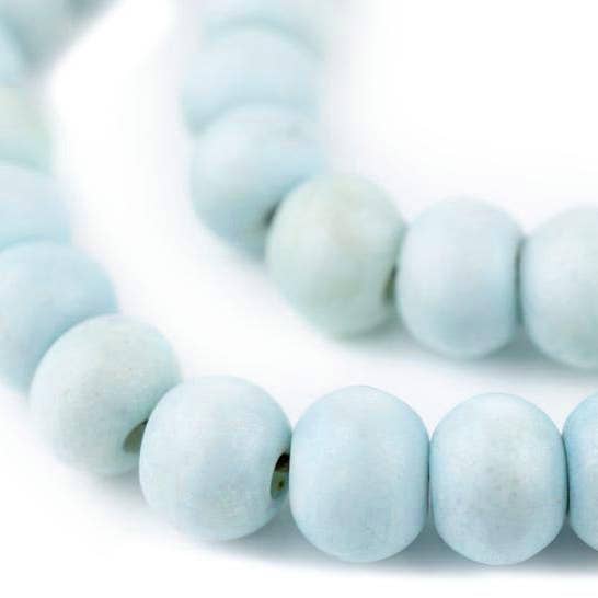 The Bead Chest - Wholesale Beads - 8mm Baby Blue Bone Mala Beads1