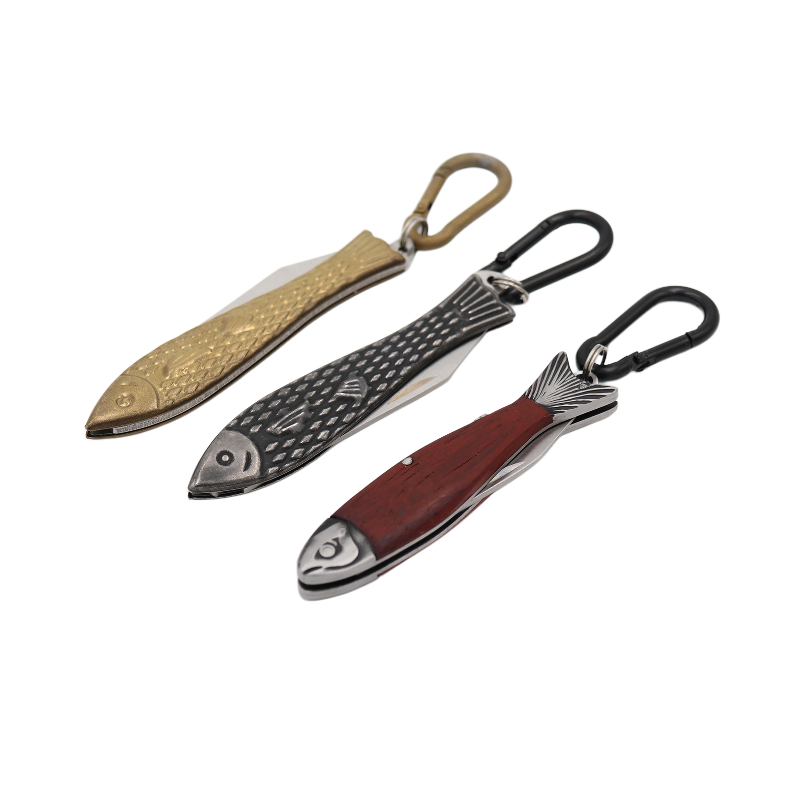 Real Sic - Wholesale Pocket knife/holder - Pocket Fish Knife Keychain - 3.5 Inches2