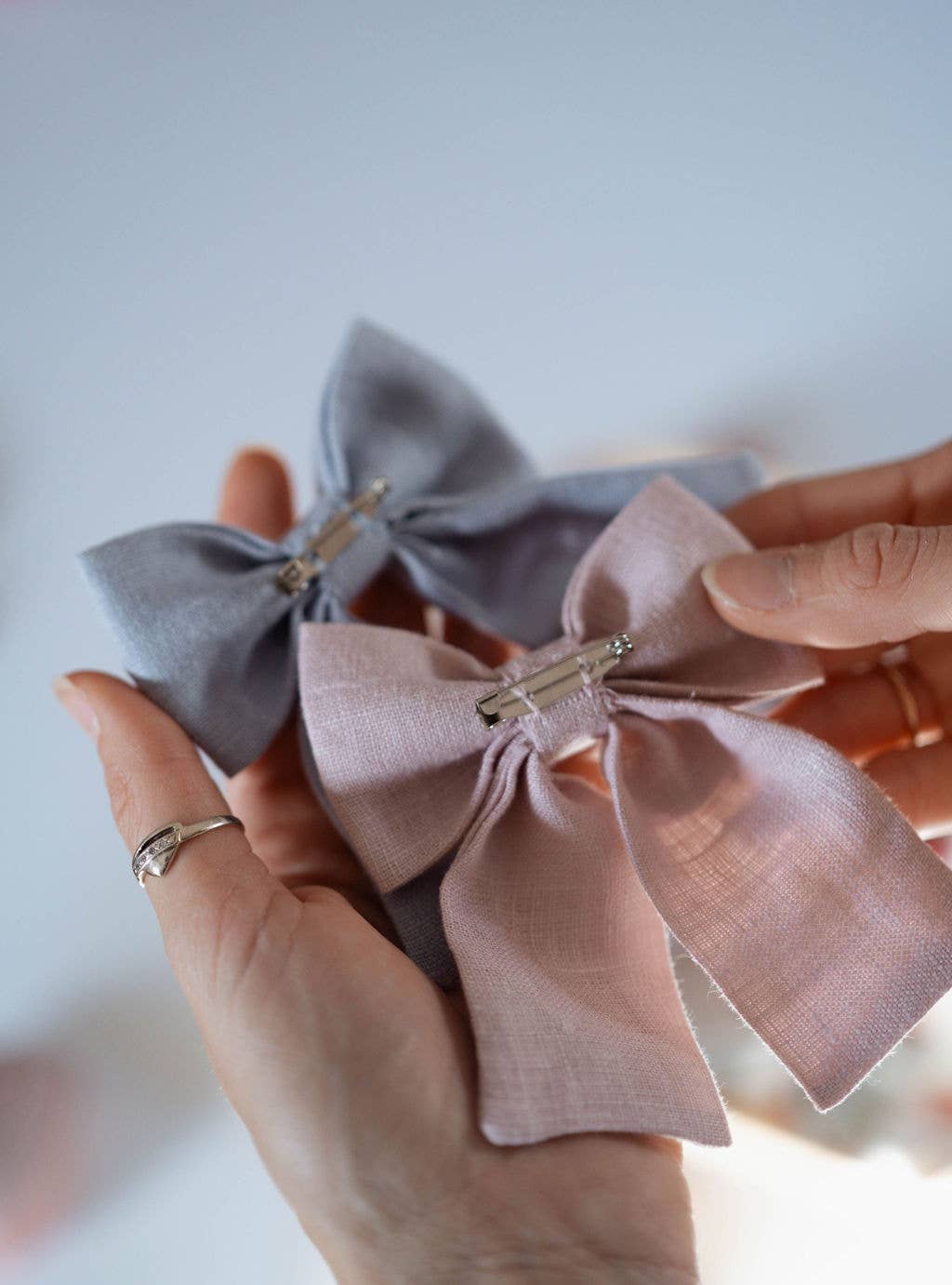 Lanika Atelier, Nika Korošec s.p. - Wholesale Brooch - Bow brooch - ribbon safety pin - pastel ribbon brooch3