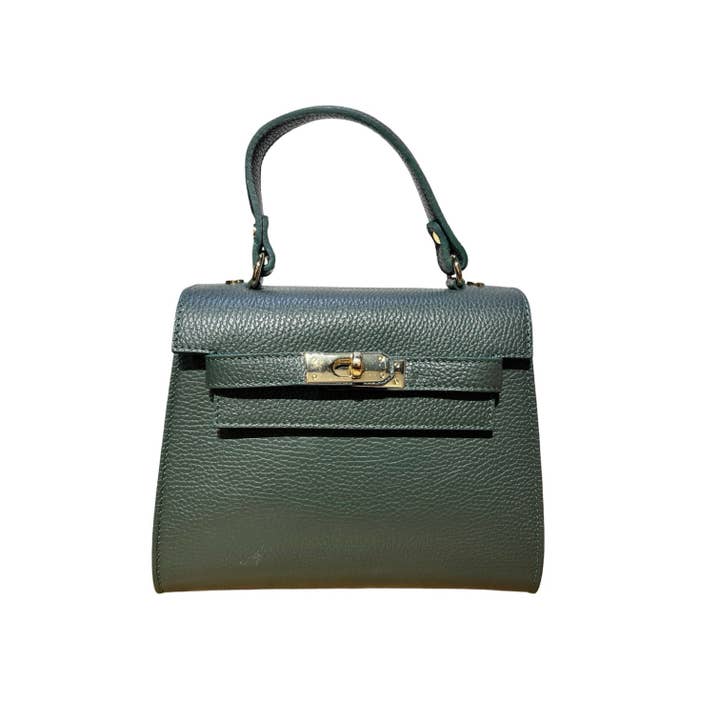 Louisa lee – wholesale Top handle bag – women's – GRAINED LEATHER HANDBAG MARA10