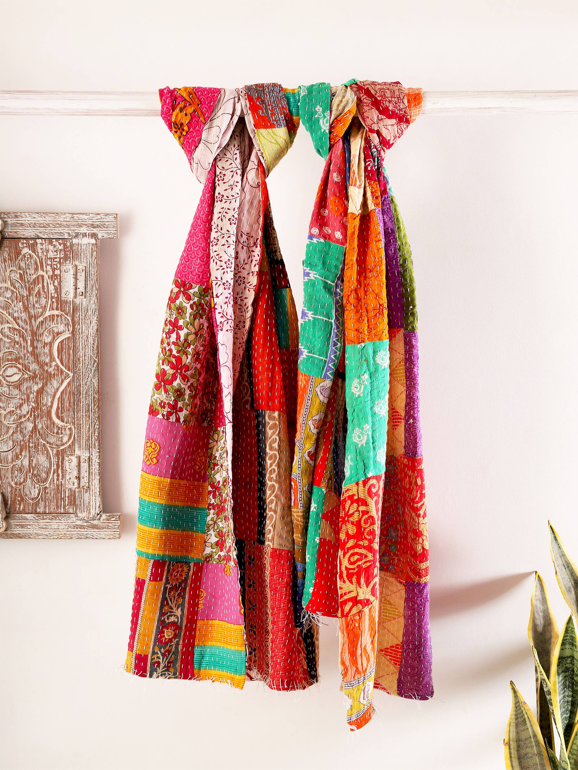 Sevya Handmade - Wholesale Scarf - Women's - Patchwork Kantha Scarves
