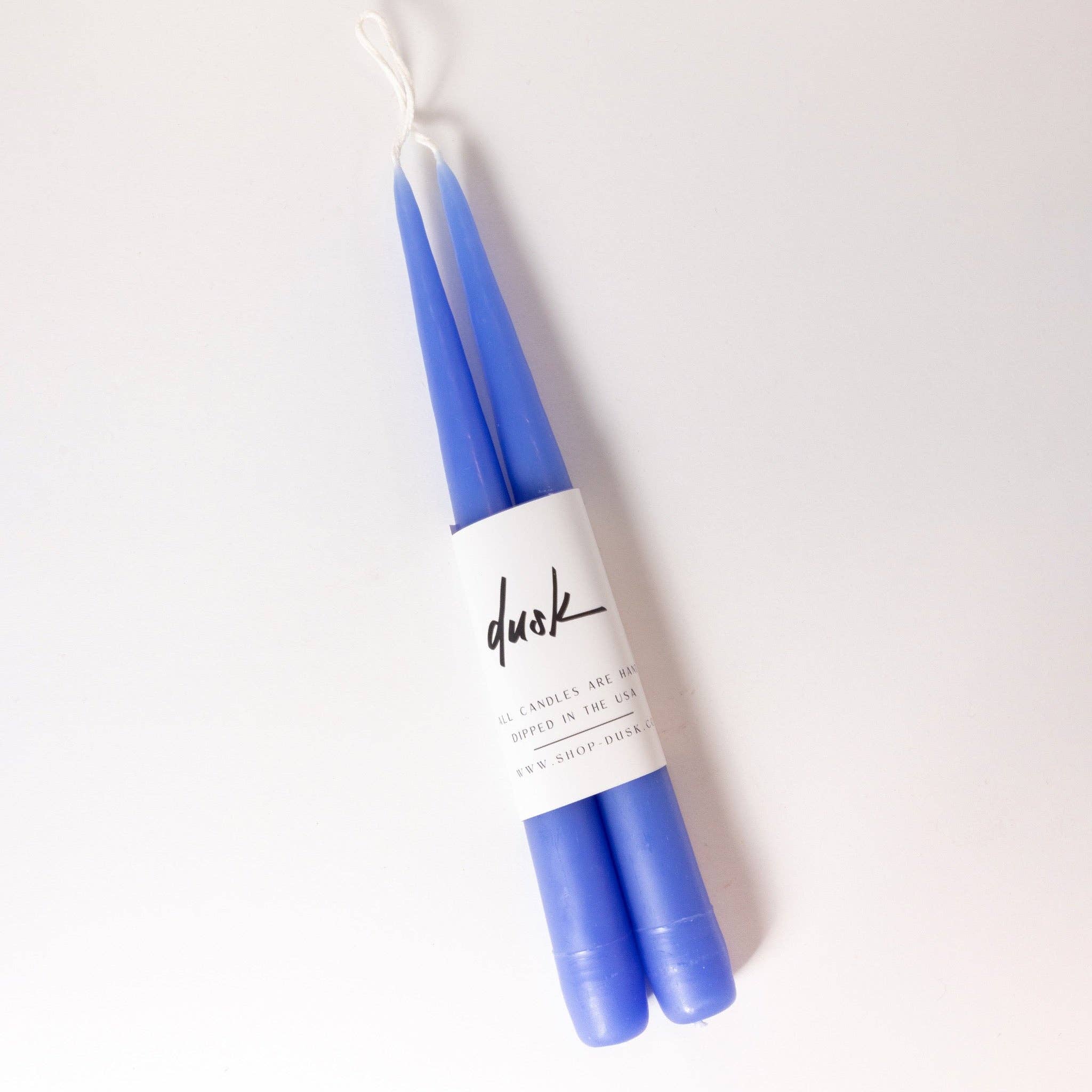 Dusk - Vente Bougies/bougeoirs coniques - Lot de bougies coniques faites à la main de 23 cm10