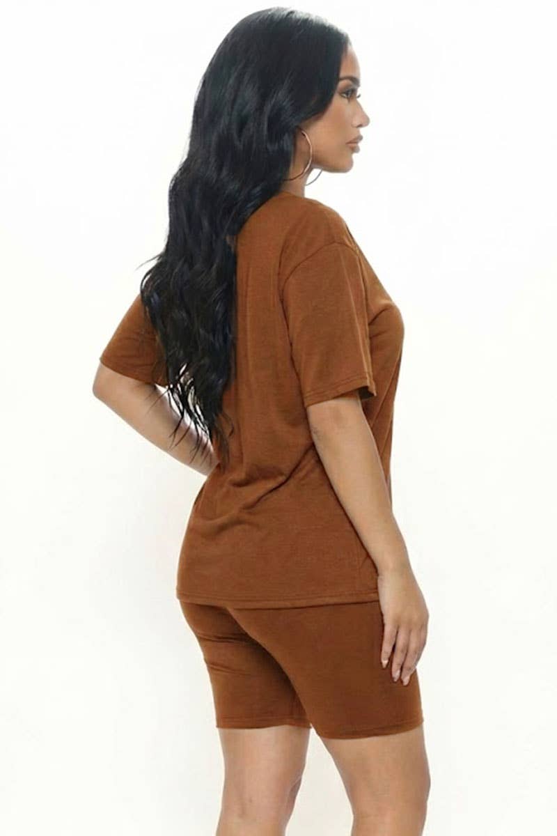 CAPELLA APPAREL - Wholesale Activewear Set - Women's - Loose Fit Top & Bike Shorts Set21