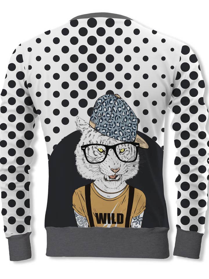 Fishikii Hipster katt tröja Unisex | SUD.07 för wholesale av Fishikii