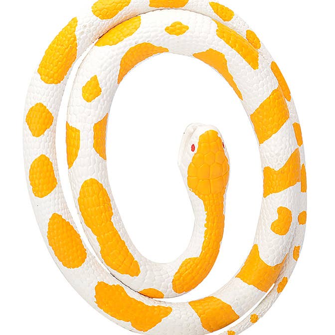 Wild Republic – Engroshandel Klassisk legetøj - Børn – Gummi slange-M Albino Python 46"
