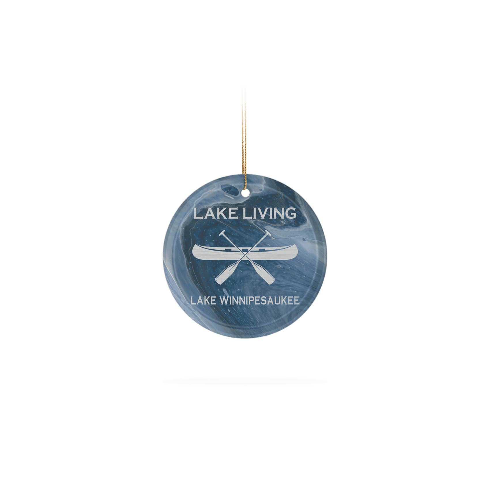 Matrix - Wholesale Ornament - Customizable Frosted Glass Ornament 2" x 3" : Lake Living C