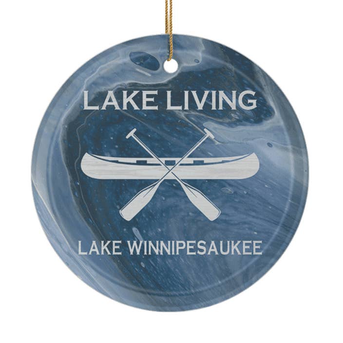 Matrix - Wholesale Ornament - Customizable Frosted Glass Ornament 2" x 3" : Lake Living C0