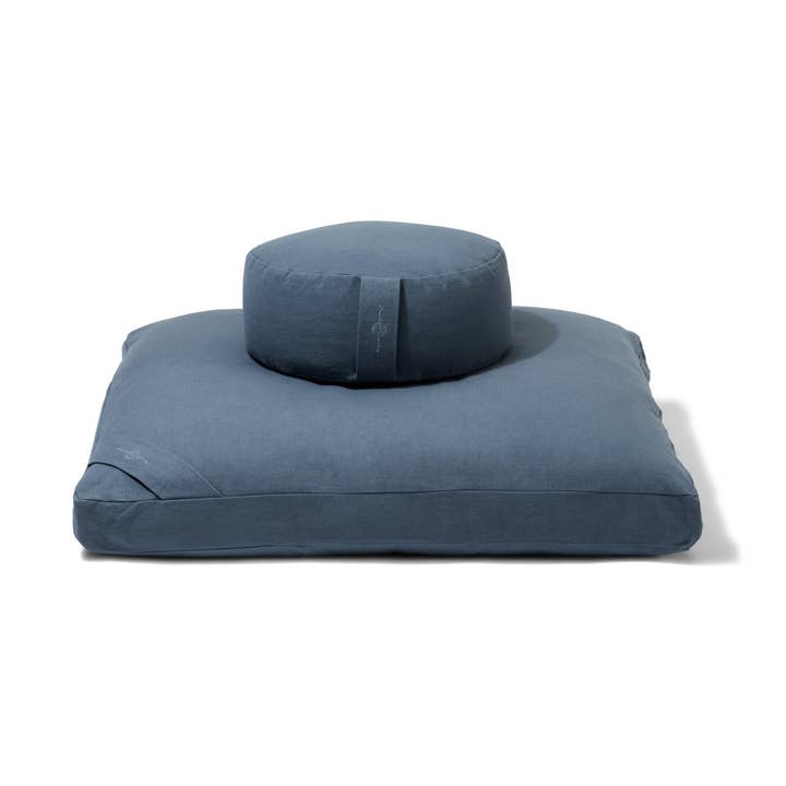 Organic Meditation Cushion Set - teal for wholesale by renoo || meditation goods for the modern home