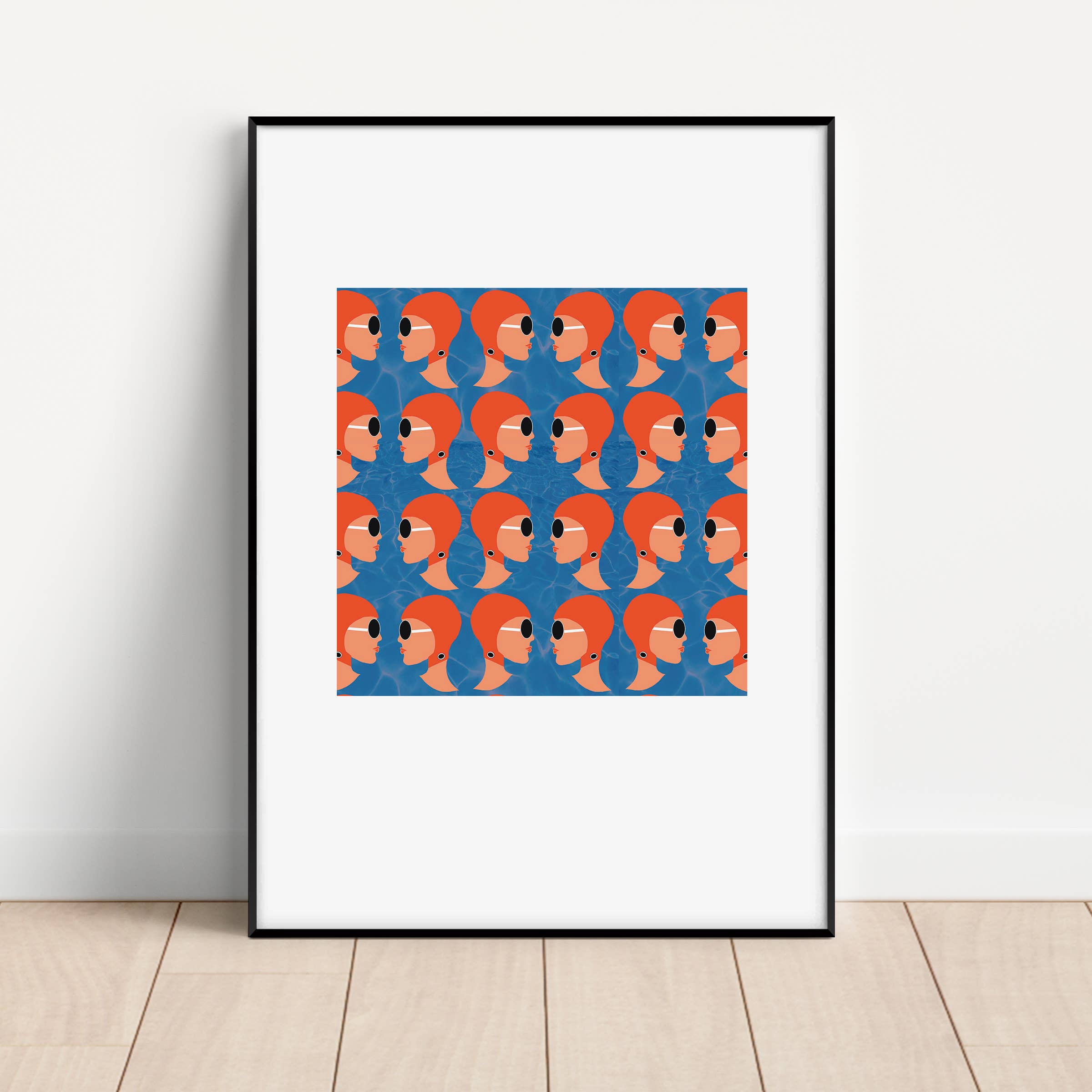 Gail Myerscough – wholesale Art print – Lido Ladies Unframed Print0