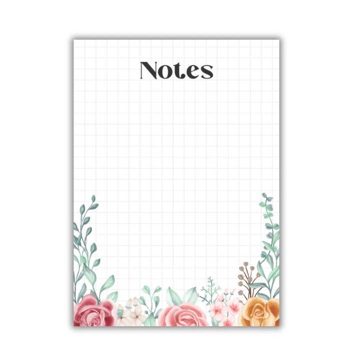 Grid Floral Post-it® Note Pad - 3x4 - sticky notes for wholesale by Post-it® Notes Design Series