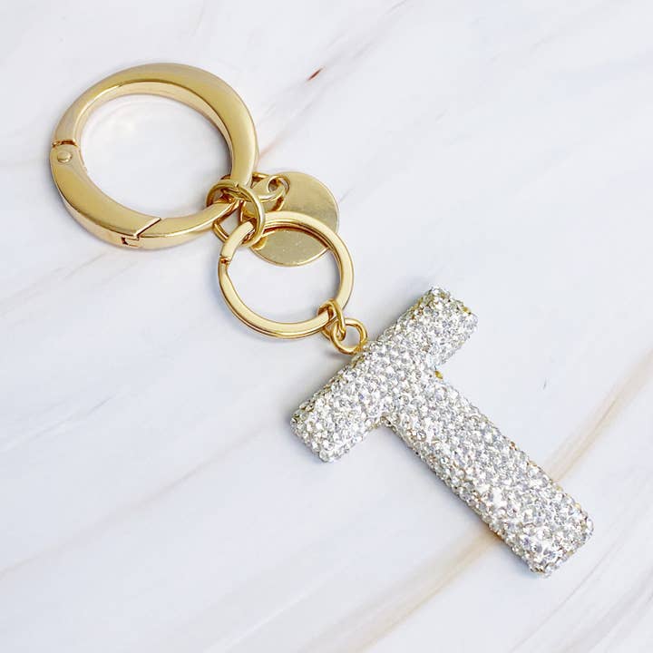 Ellison+Young - Wholesale Keychain - Women's - It Girl Glam Initial Key Chain14
