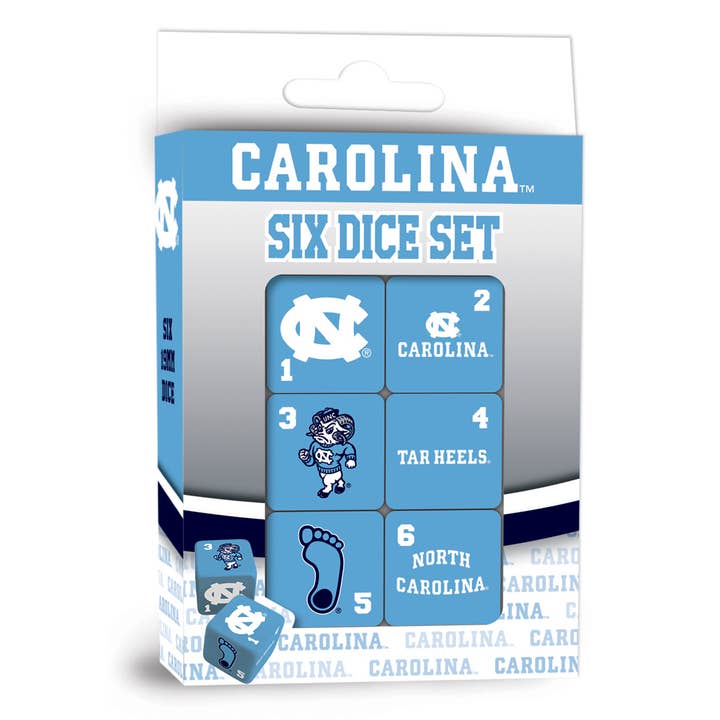 Masterpieces Puzzles - Wholesale Dice - UNC Tar Heels Dice Set