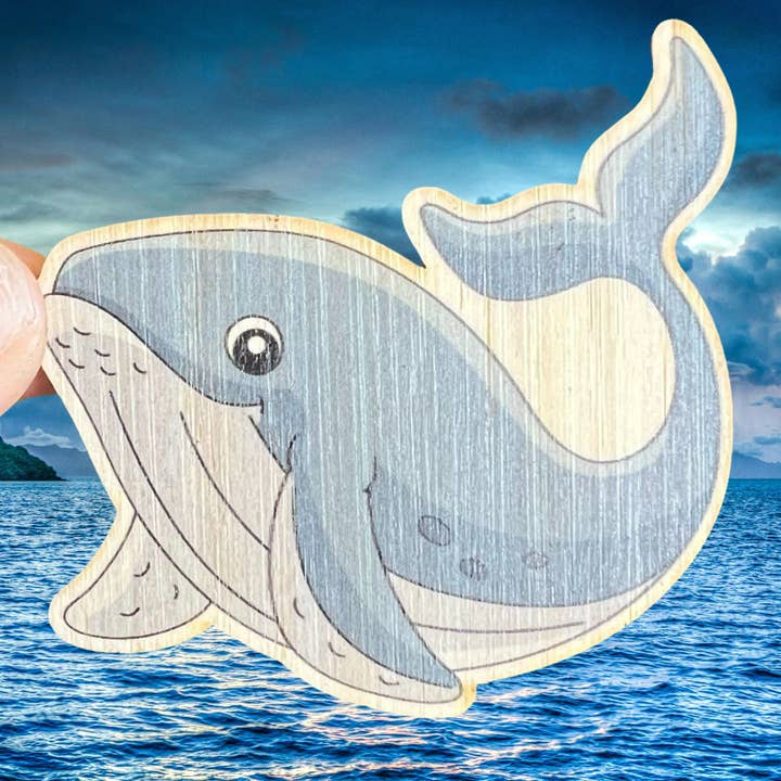 Rorqual à bosse pour la vente par Bamboo Wood Stickers